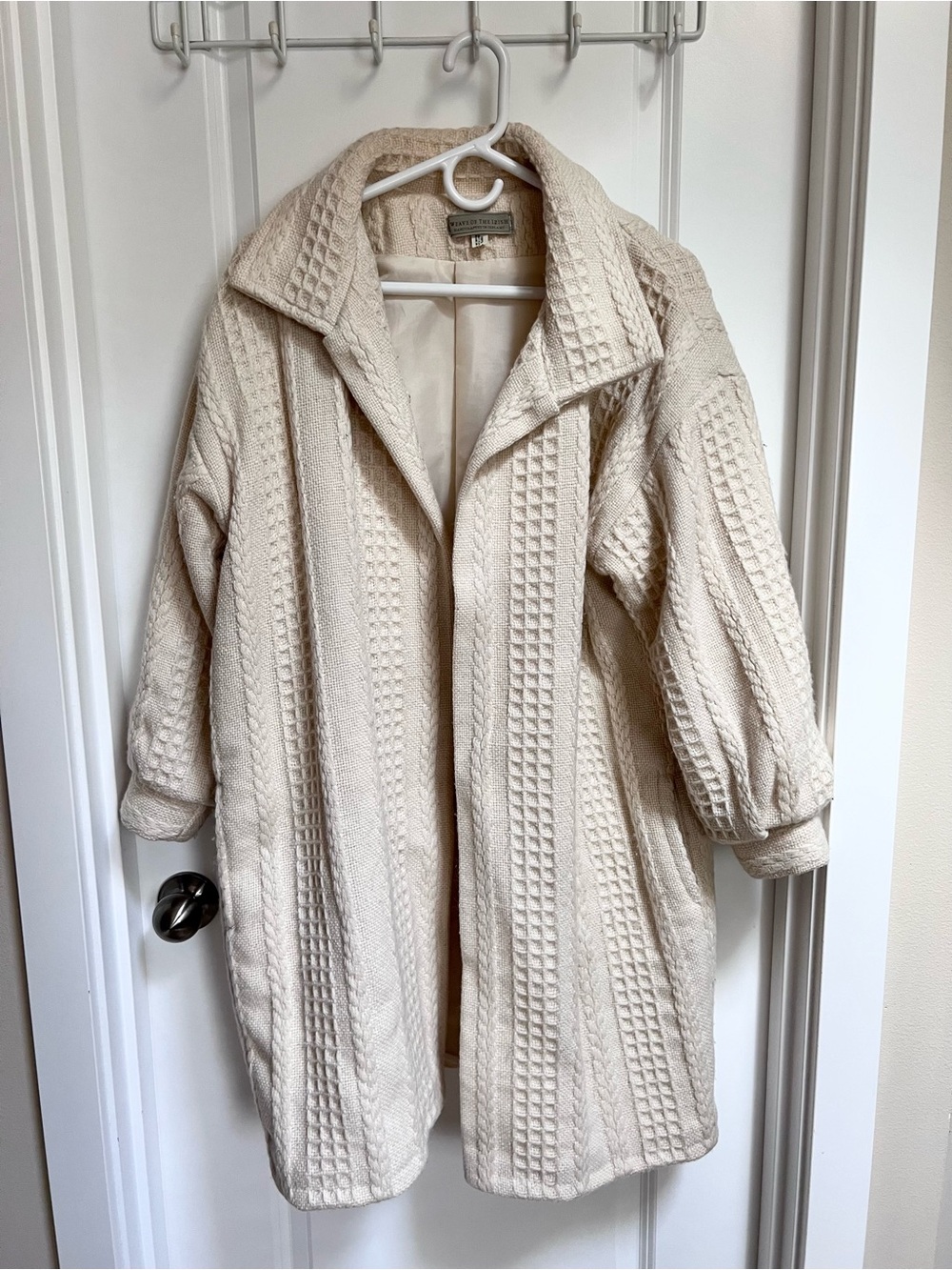 Vintage Weave of the Irish Wool Open-Front Coat